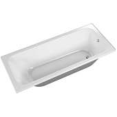  Ванна акриловая Strict 160х70х57см глубина 44см без экрана и ножек МетаКам 