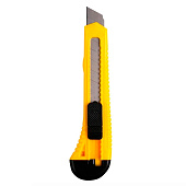 Нож строительный REXANT с выдвижным сменным лезвием 18мм пластик Нож строительный REXANT с выдвижным сменным лезвием 18мм пластик