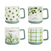  Кружка Грин лайф 370мл, фарфор,микс MILLIMI 806-200 