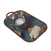  Доска разделочная "Кофе" Vetta 37x25х1,2 см полипропилен, 852-143 