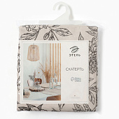  Скатерть (саржа) 149х220 Этель Black flowers 10283362 