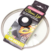 Крышка стеклянная 18см с металлическим ободком 811 Крышка стеклянная 18см с металлическим ободком 811