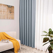 Портьера Сага 180х260 Серо-голубой /Легранд Портьера Сага 180х260 Серо-голубой /Легранд