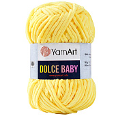 Пряжа Dolce Baby, микрополиэстер, 85 м/50 гр, 761 лимон, 7689468 Пряжа Dolce Baby, микрополиэстер, 85 м/50 гр, 761 лимон, 7689468