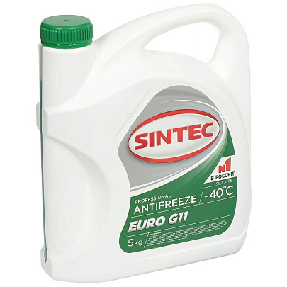 Антифриз (зеленый) SINTEC Евро 5кг G11 Антифриз (зеленый) SINTEC Евро 5кг G11