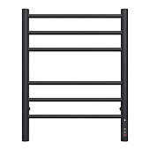  Полотенцесушитель электрический Аврора П6 450х600 черный матовый 90Вт конструкционная сталь 4670078527479 Terminus 