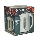 Чайник DELTA DL-1106 белый с серым Чайник DELTA DL-1106 белый с серым