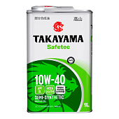 Масло моторное TAKAYAMA Safetec 10W40 п/синт API SL ACEA A3/B4 1л металл Масло моторное TAKAYAMA Safetec 10W40 п/синт API SL ACEA A3/B4 1л металл
