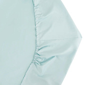 Простыня на резинке 160х200 сатин голубой Простыня на резинке 160х200 сатин голубой