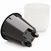 Кашпо "Линель" 4,5л двойной белый М8701 Кашпо "Линель" 4,5л двойной белый М8701