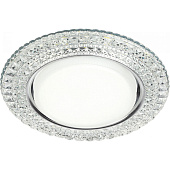 Светильник точечный встраиваемый под лампу GX53 13Вт 06CL5 круг прозрачн LED-подсветка (d125х40/монтажн d90) /Smartbuy Светильник точечный встраиваемый под лампу GX53 13Вт 06CL5 круг прозрачн LED-подсветка (d125х40/монтажн d90) /Smartbuy