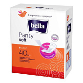 Гигиенические прокладки Bella Белая линия Panty Soft 40шт Арт.BE-021-RN40-001 (ф16)