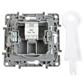 Механизм розетки RJ45  СП Etika бел. Leg