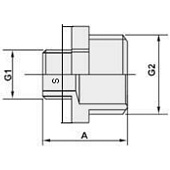 Ниппель переходной 3/4"х1/2" НР Ниппель переходной 3/4"х1/2" НР