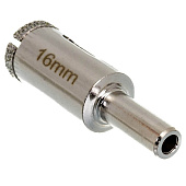 Сверло алмазное по керамике и стеклу 16мм "Hardcore" Сверло алмазное по керамике и стеклу 16мм "Hardcore"