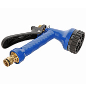 Пистолет металл. 6 режимов, синий с латун.адаптером 0157488 Пистолет металл. 6 режимов, синий с латун.адаптером 0157488