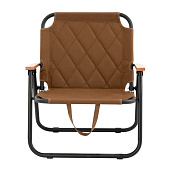  Кресло Nolita складное 70х63х50см, оксфорд 600D, d2.5см, до 120кг, с ручкой, коричневый, арт.2024-7420-2 Код274183 