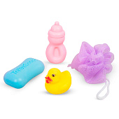 Пупс + ванночка + аксессуары 27х22см / блистер 669-559А Пупс + ванночка + аксессуары 27х22см / блистер 669-559А