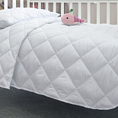  Одеяло 110х140 стеганое Baby эвкалипт, белый, ОЭ-61110т 