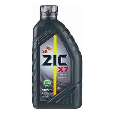  Масло моторное ZIC X7 5W30 синтетическое 1л 