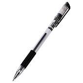  Ручка гелевая  черная  Attomex 0.5мм прозр.корп.,резин.держат. (36/720) /5051307/ 