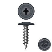  Саморезы металл-металл с прессшайбой ШСММ 4,2х19мм, 150шт, RAL 7024 графитовый серый 