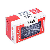 Гвозди строительные 2,0x50 бел цинк (0,25 кг)