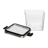 Контейнер с крышкой "два замка", Д90 Ш90 В95, 700 мл, прозрачный Muj-11 Контейнер с крышкой "два замка", Д90 Ш90 В95, 700 мл, прозрачный Muj-11