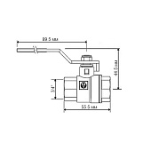 Кран шар длин руч 3/4 ВВ Кран шар длин руч 3/4 ВВ