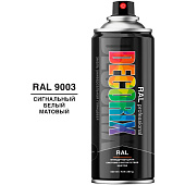  Эмаль аэрозольная DECORIX PROFESSIONAL RAL: 9003 Сигнальный белый,520 мл. 