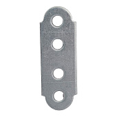  Пластина крепежная мебельная 50x17x1,5мм, цинк 