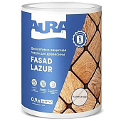  Декоративно-защитная лазурь для древесины "Aura Fasad Lazur" палисандр 0,9л 