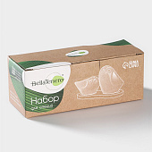 Набор фарфоровый для специй BellaTenero «Совы», белый 3408575 Набор фарфоровый для специй BellaTenero «Совы», белый 3408575