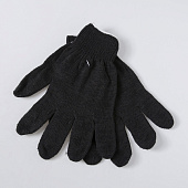 Перчатки трикотажные без ПВХ, 10класс, Эконом LADONI 535Р, черные Перчатки трикотажные без ПВХ, 10класс, Эконом LADONI 535Р, черные