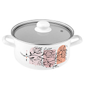 Кастрюля Лысьвенская эмаль Хлопок 3,0 л С-1512САП2/4 Кастрюля Лысьвенская эмаль Хлопок 3,0 л С-1512САП2/4