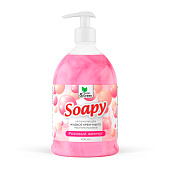 Жидкое крем-мыло с перламутром Soapy Розовый жемчуг увлажн. с дозатор. 1000 мл CG8310