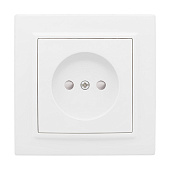 Розетка встраиваемая без заземления, цвет белый, з/ш, EKF Минск Розетка встраиваемая без заземления, цвет белый, з/ш, EKF Минск