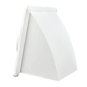  Вывод стенной с обратным клапаном 175х175 с выходом d120 белый 