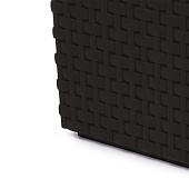 Кашпо "Ротанг" 340х320мм вставка мокко М8848 Кашпо "Ротанг" 340х320мм вставка мокко М8848