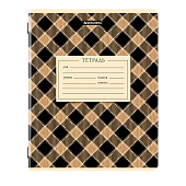 Тетрадь 24л. BRAUBERG клетка, обложка картон, CLASSIC TEXTURE, 107306