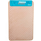Коврик для ванной 50х80 Fresh Паркет бежевый 7091 Коврик для ванной 50х80 Fresh Паркет бежевый 7091