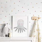 Обои 1.06х10м Romarta арт.106-102-43 Звезды на белом /Moda Interio   Обои 1.06х10м Romarta арт.106-102-43 Звезды на белом /Moda Interio