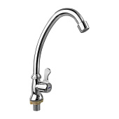  Кран для одной воды металлокерамика с аэратором хром 606 Brimix 