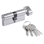 Цилиндр ключ/вертушка МЦ-ЛУВ-60 (хром) (30-30) англ.кл. Нора-М Цилиндр ключ/вертушка МЦ-ЛУВ-60 (хром) (30-30) англ.кл. Нора-М