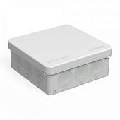 Коробка распределительная ОП 100х100х40мм 12 вводов IP66 сер. Промрукав