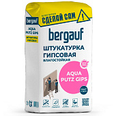  Штукатурка гипсовая влагостойкая Aqua Putz Gips 25кг /Bergauf 