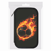 Пенал ЮНЛАНДИЯ, 3 отделения, картон с эффектом soft-touch, 19х11 см, Fire ball, 273501 Пенал ЮНЛАНДИЯ, 3 отделения, картон с эффектом soft-touch, 19х11 см, Fire ball, 273501