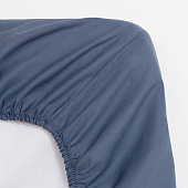 Простыня на резинке 180х200 Этель цв.синий, 100% хлопок, бязь, 9046032 Простыня на резинке 180х200 Этель цв.синий, 100% хлопок, бязь, 9046032