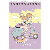  Блокнот А6 40л.BG на гребне клетка Отличный день в ассортименте 