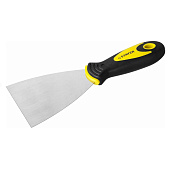 Шпатель 100мм, двухкомпонентная ручка, нержавеющая сталь, STAYER MAXFlat Шпатель 100мм, двухкомпонентная ручка, нержавеющая сталь, STAYER MAXFlat